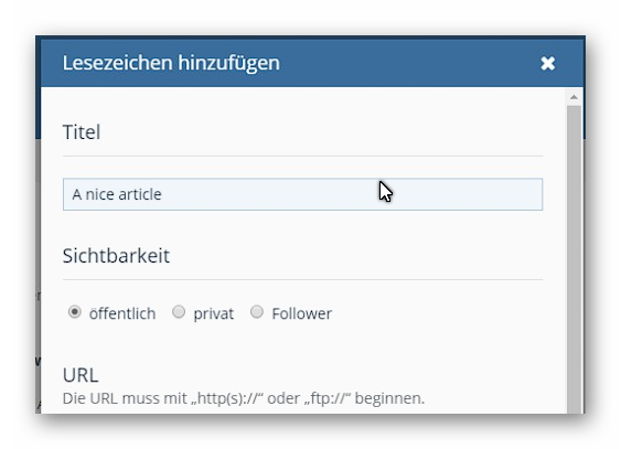 Lesezeichen