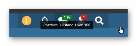 Postfach Füllstand