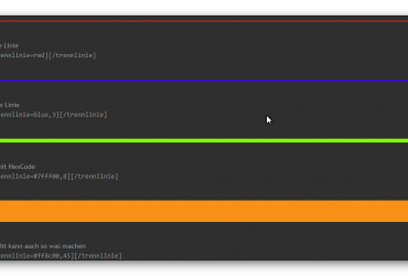 BBCode Horizontale Trennlinie