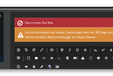 Editor Hinweis