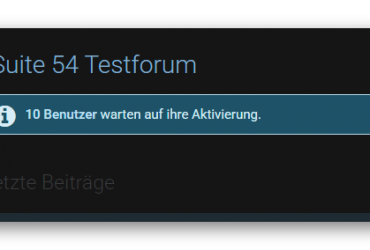 Frontend - Nicht aktivierte User