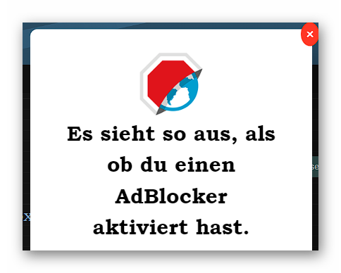 Werbeblocker Erkennung